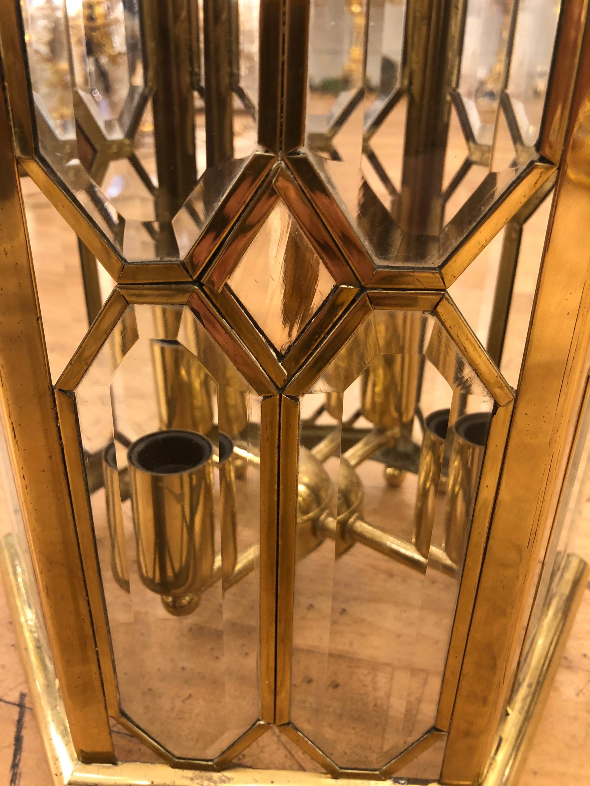 French Brass Lantern, ''Part of a Set of two'' - Image 2