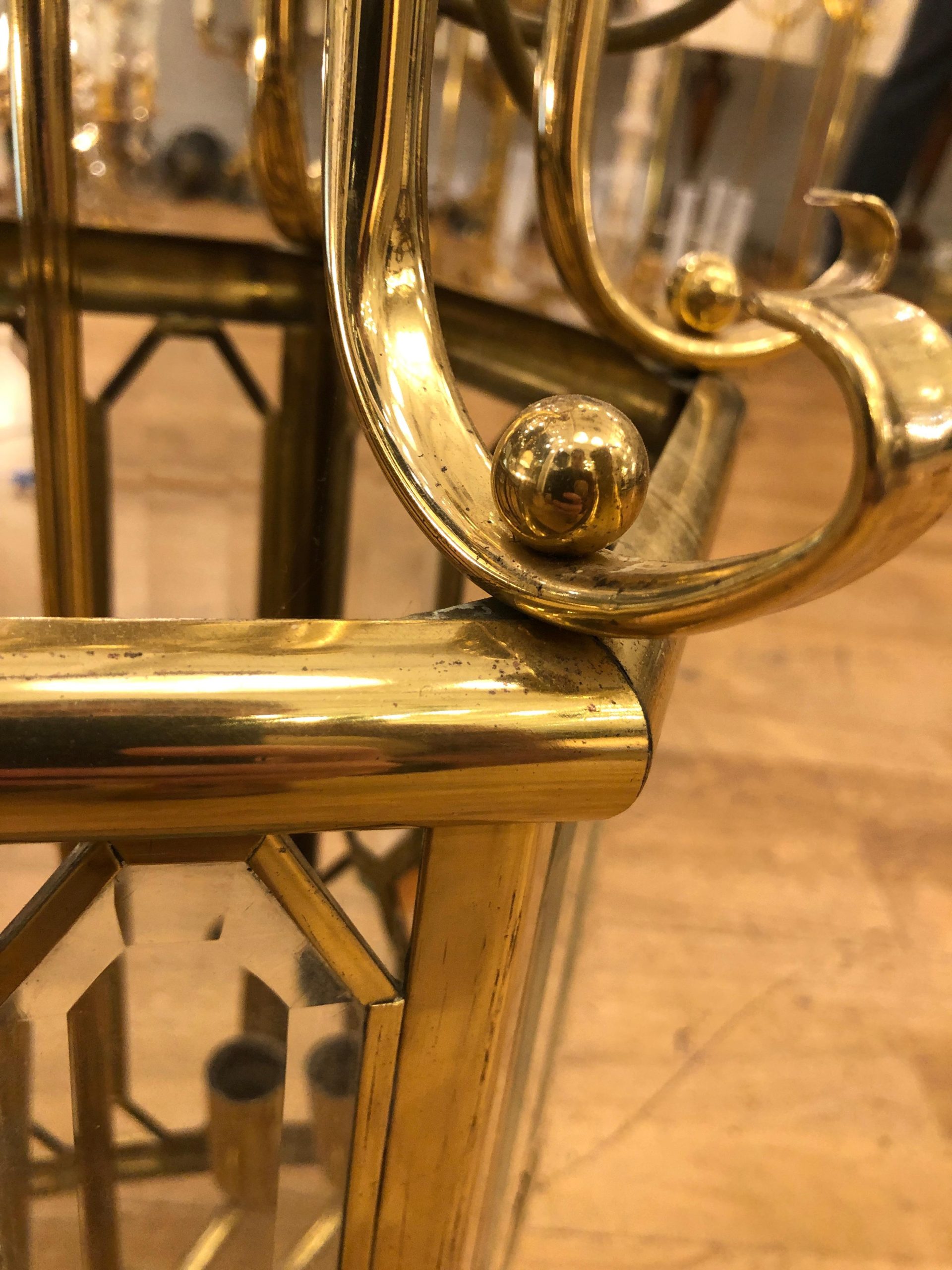 French Brass Lantern, ''Part of a Set of two'' - Image 8