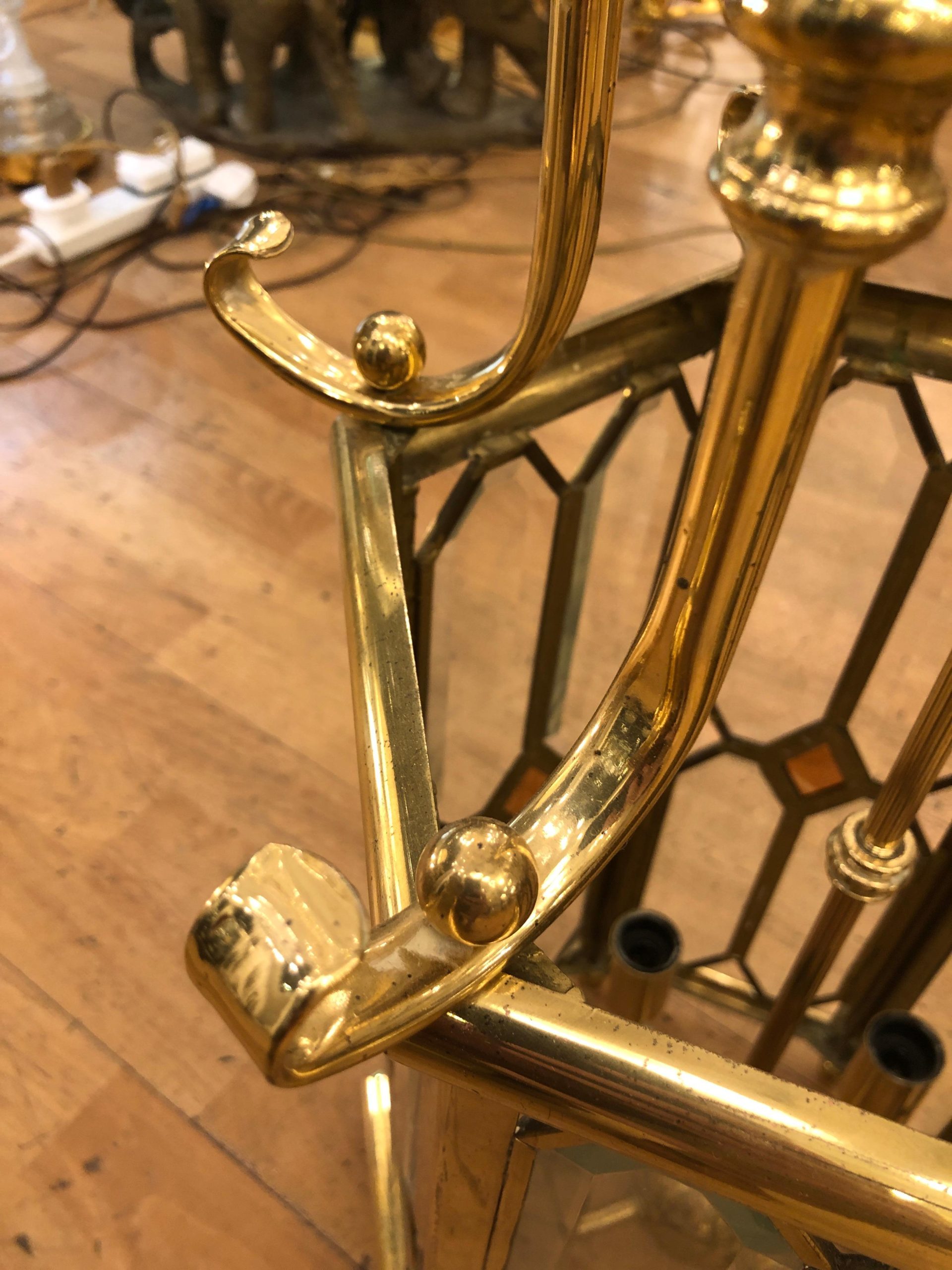 French Brass Lantern, ''Part of a Set of two'' - Image 5