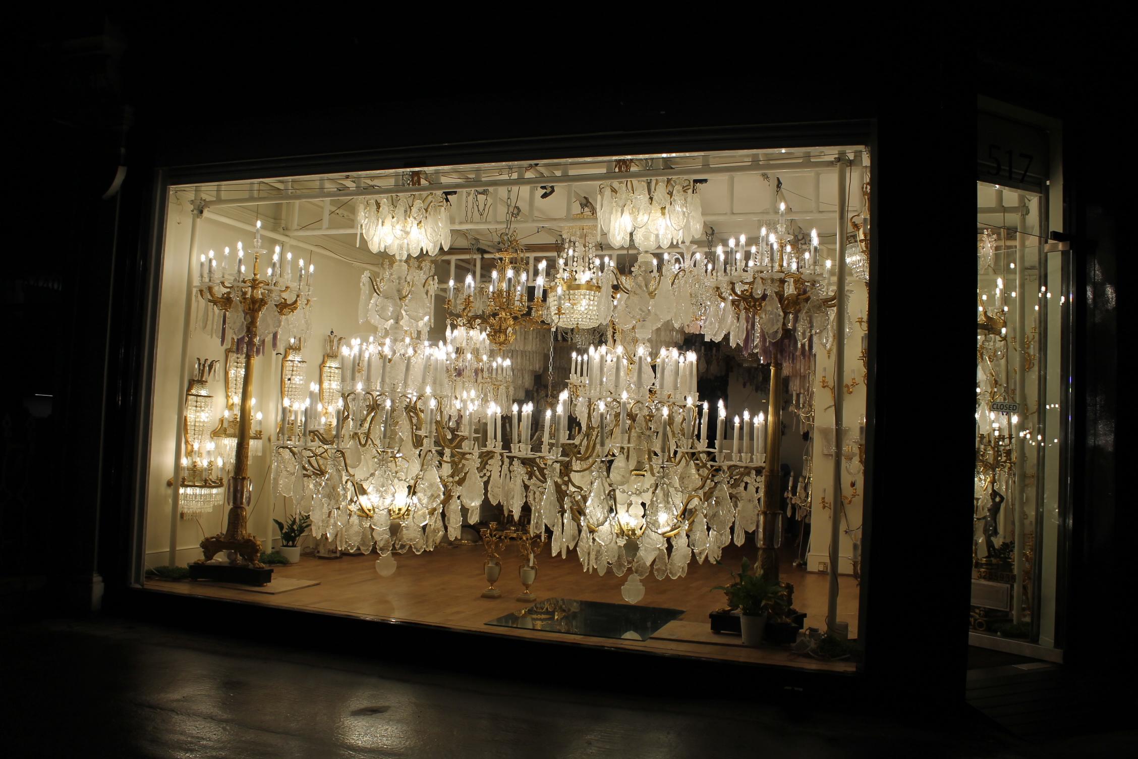 Unique imposing rock crystal Louis XV style cage chandeliers H300cm W180cm - Image 4